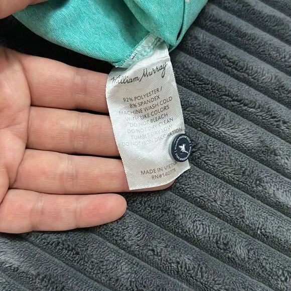 William Murray Polo Shirt Green Cocktail Drink Print Short Sleeve Men’s Size XL - Picture 8 of 9